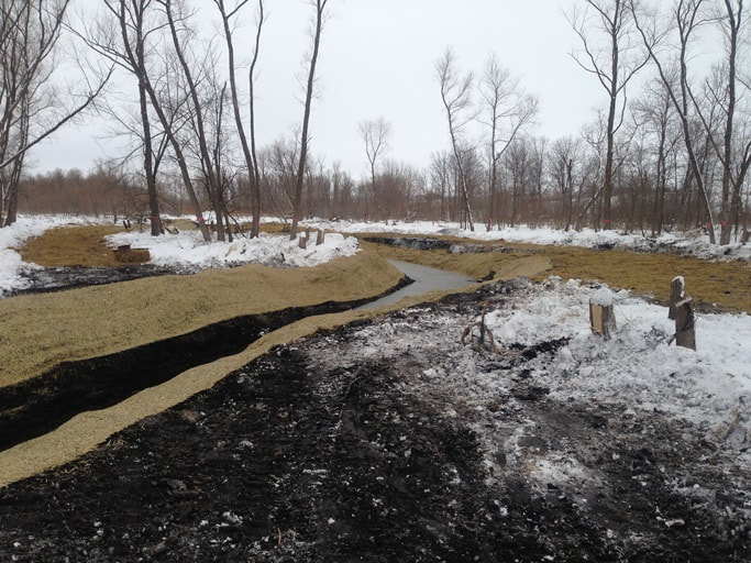Newly constructed cutoff channel